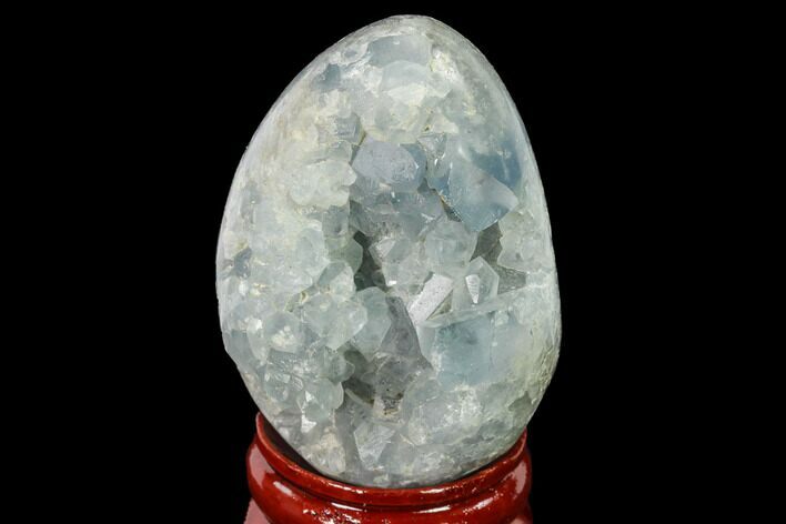 Crystal Filled Celestine (Celestite) Egg Geode - Madagascar #140267